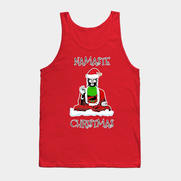 Namaste Christmas Tank Top by AndrewArcher